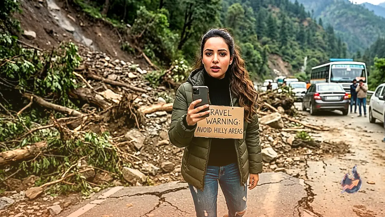 नैनीताल मार्ग पर भूस्खलन में फंसीं अभिनेत्री आंचल मुंजाल, प्रशंसकों से की पहाड़ों की यात्रा टालने की अपील