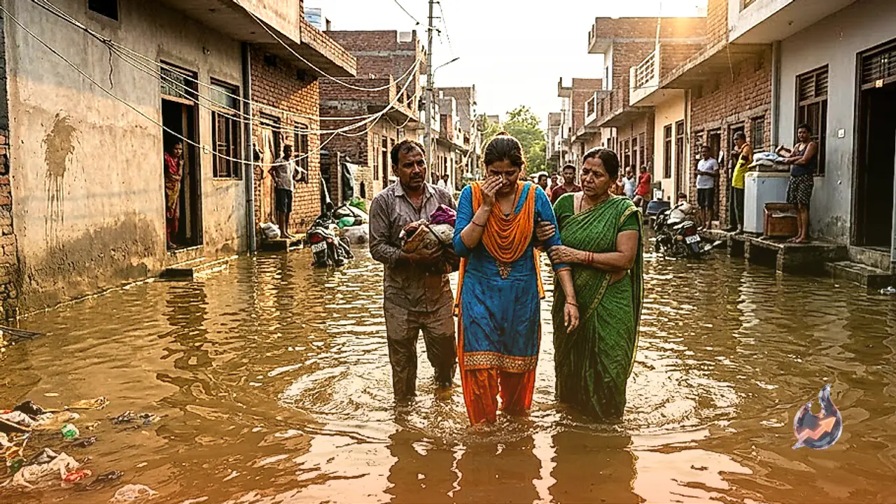 Record 306mm Rainfall in Najibabad Triggers Red Alert Across 9 Uttar Pradesh Districts, Toddler Dies in Ghaziabad Waterlogging