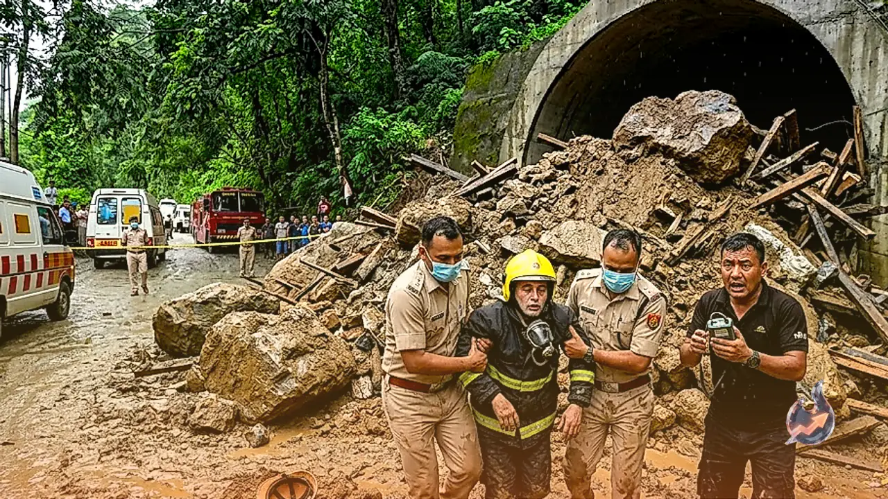 Landslide traps 27 workers inside Sikkim tunnel as gas leak knocks out rescuers