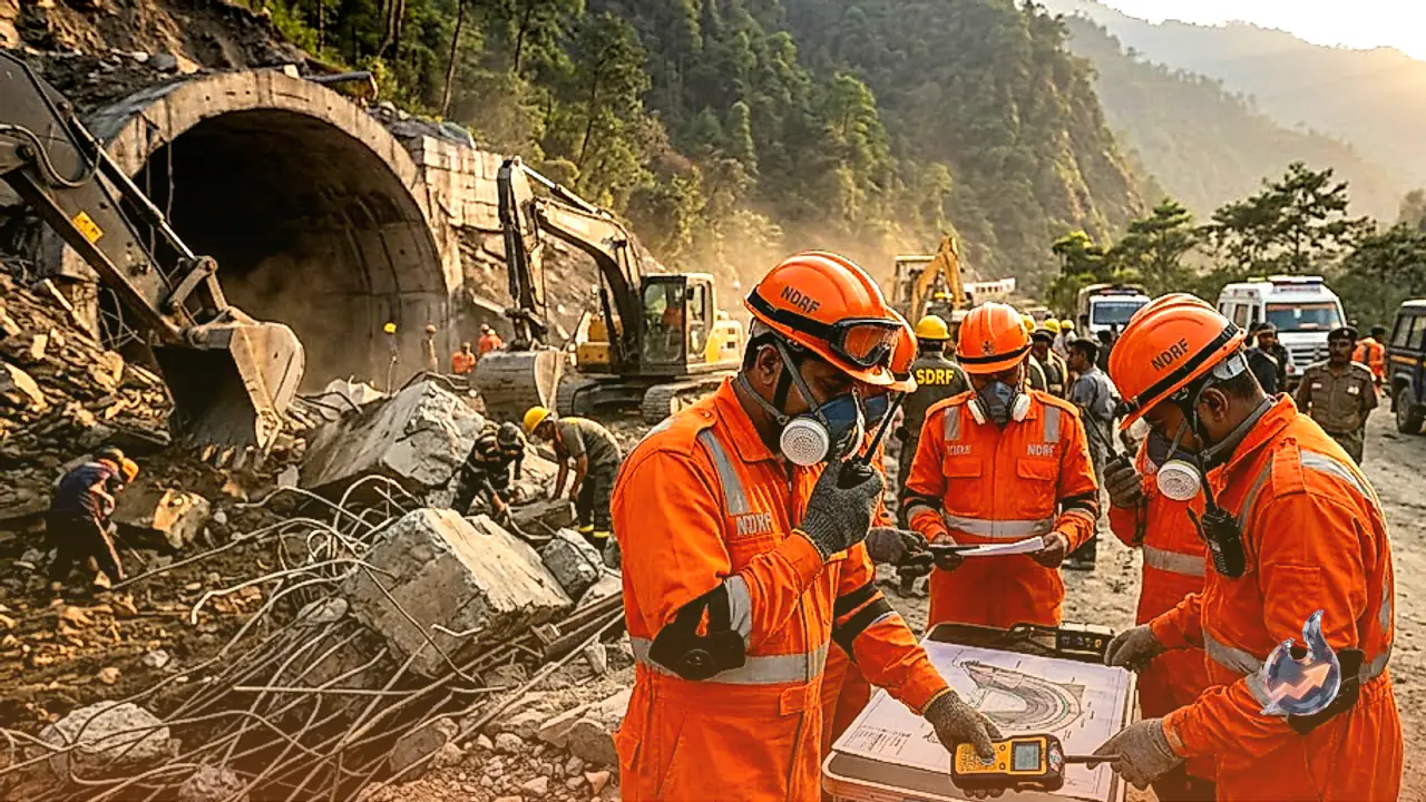 Rescuers Battle Methane Fumes to Free 27 Workers Trapped Inside Collapsed Sikkim Tunnel