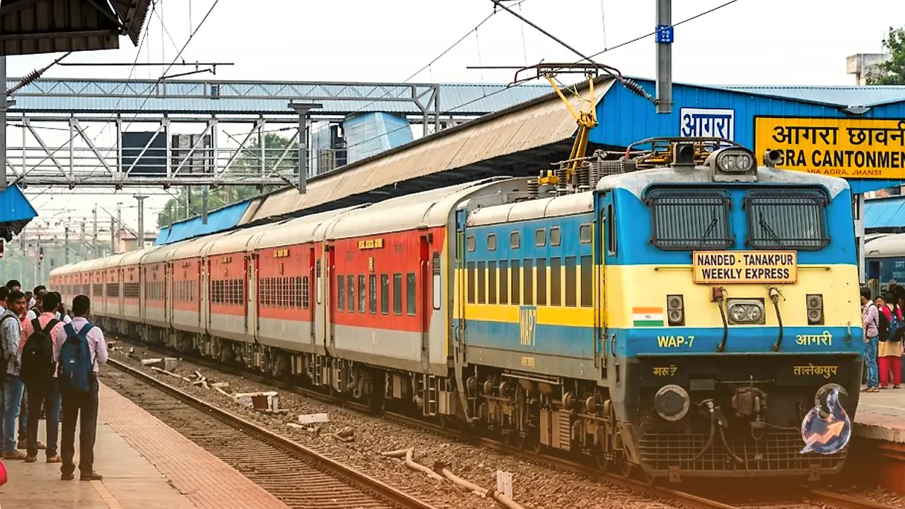 Nanded-Tanakpur Weekly Express: New Schedule Announced With Stoppages in Agra and Jhansi