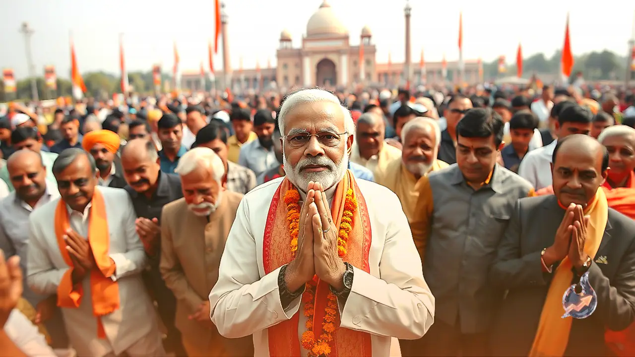 Narendra Modi Marks 25 Continuous Years as Head of Government with Prayers at Shri Vinayaka Temple in Delhi