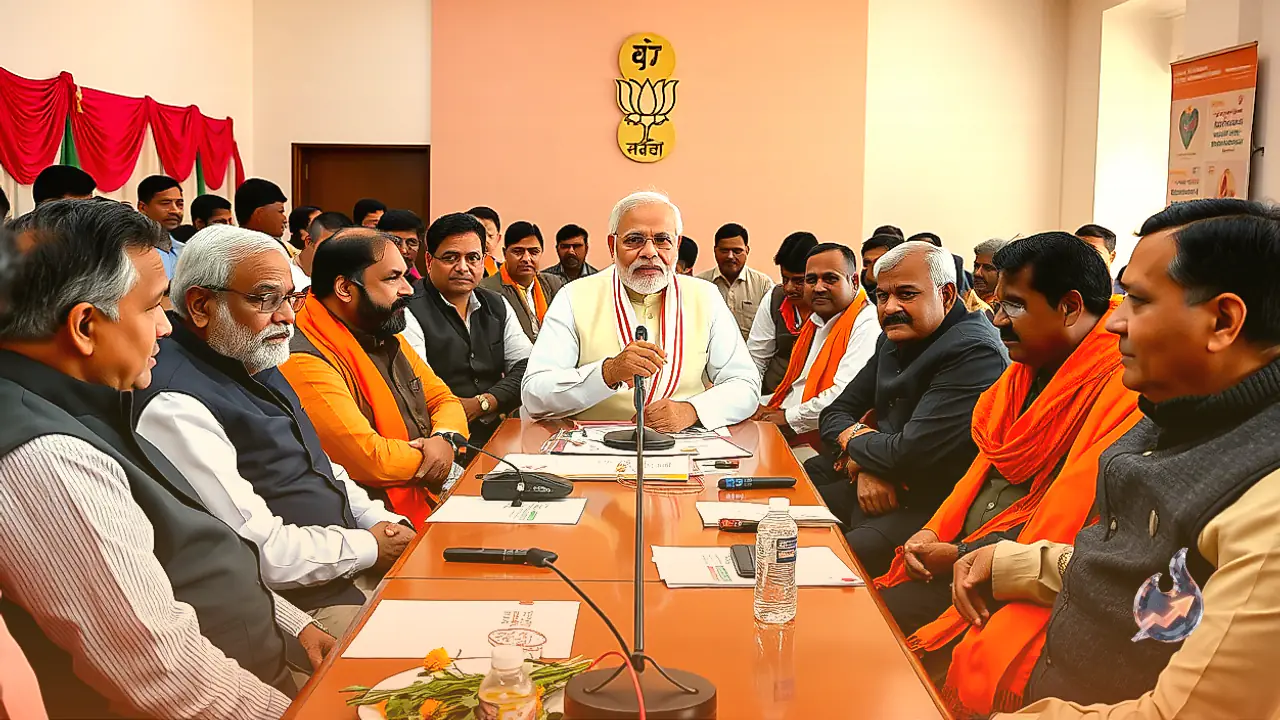 Narendra Modi Meets Haryana BJP Lawmakers in New Delhi to Discuss Public Welfare and Governance