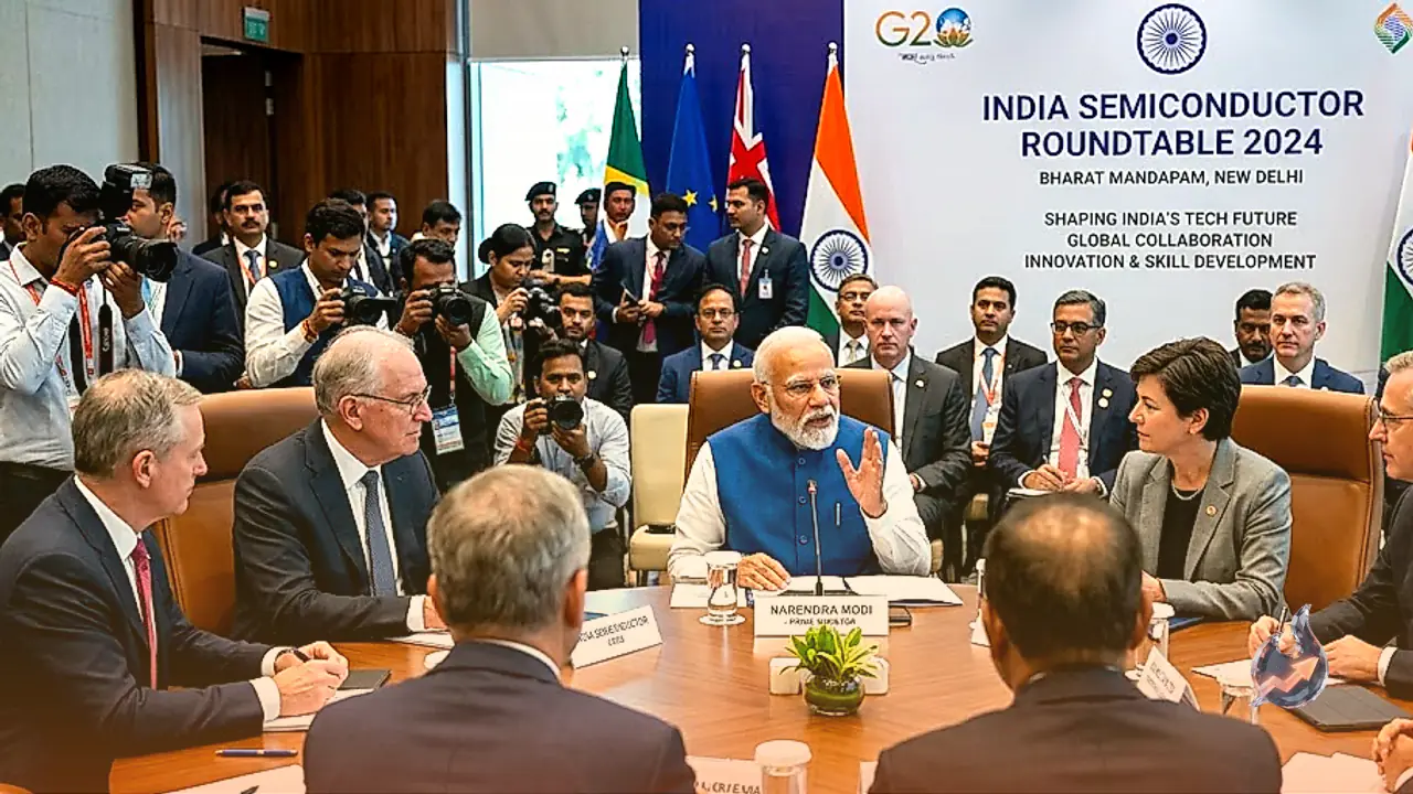 Narendra Modi holds roundtable with semiconductor CEOs to shape India's technology future