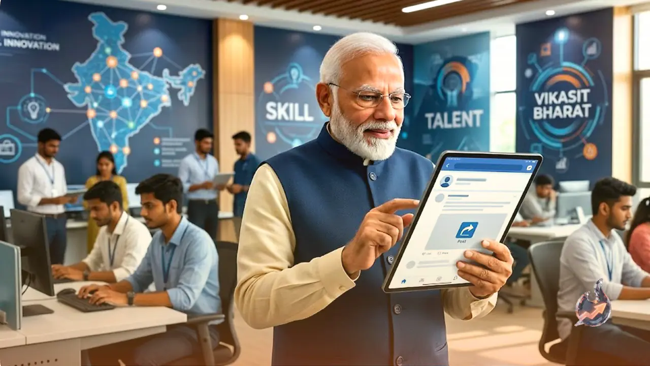 Narendra Modi Shares Vision for Developed India on Social Media