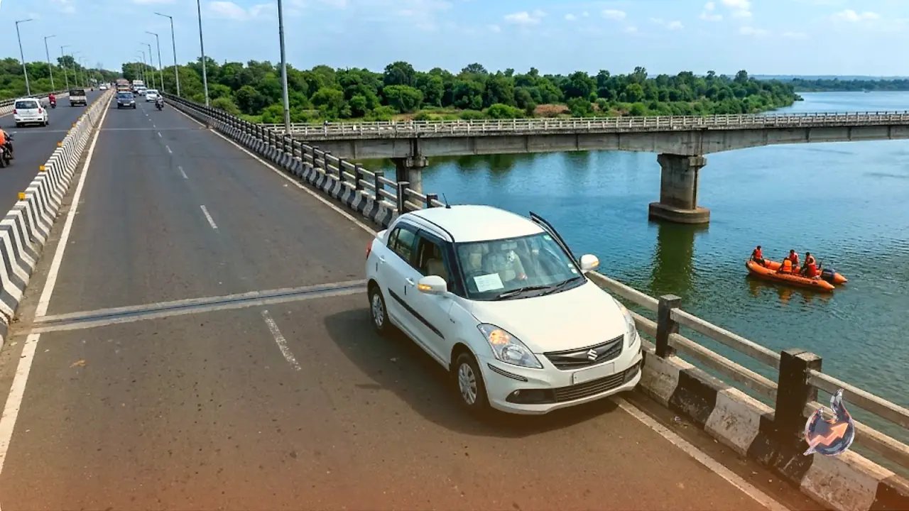 Abandoned car on a Narmada bridge and a heartbreaking note led searchers to an Indore manager's body three days later
