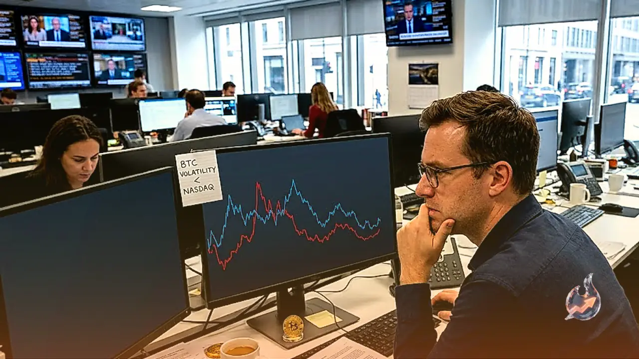 Unusual Market Quietness Triggers Breakout Warnings as Bitcoin Volatility Drops Below Nasdaq