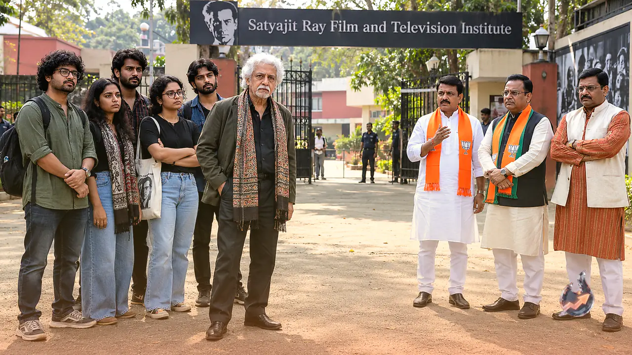 Naseeruddin Shah Sparks Political Row Over SRFTI Student Support, BJP Leaders Lash Out