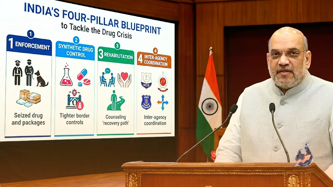 Amit Shah Lays Out India's Four-Pillar Blueprint to Tackle the Drug Crisis