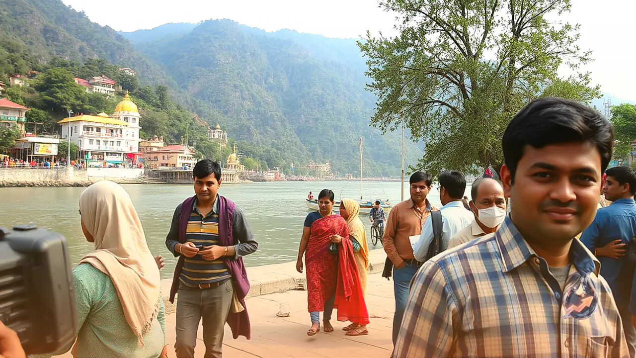 Natural Serenity and Holy Riverfront Remain Part of Routine Life for Rishikesh Residents