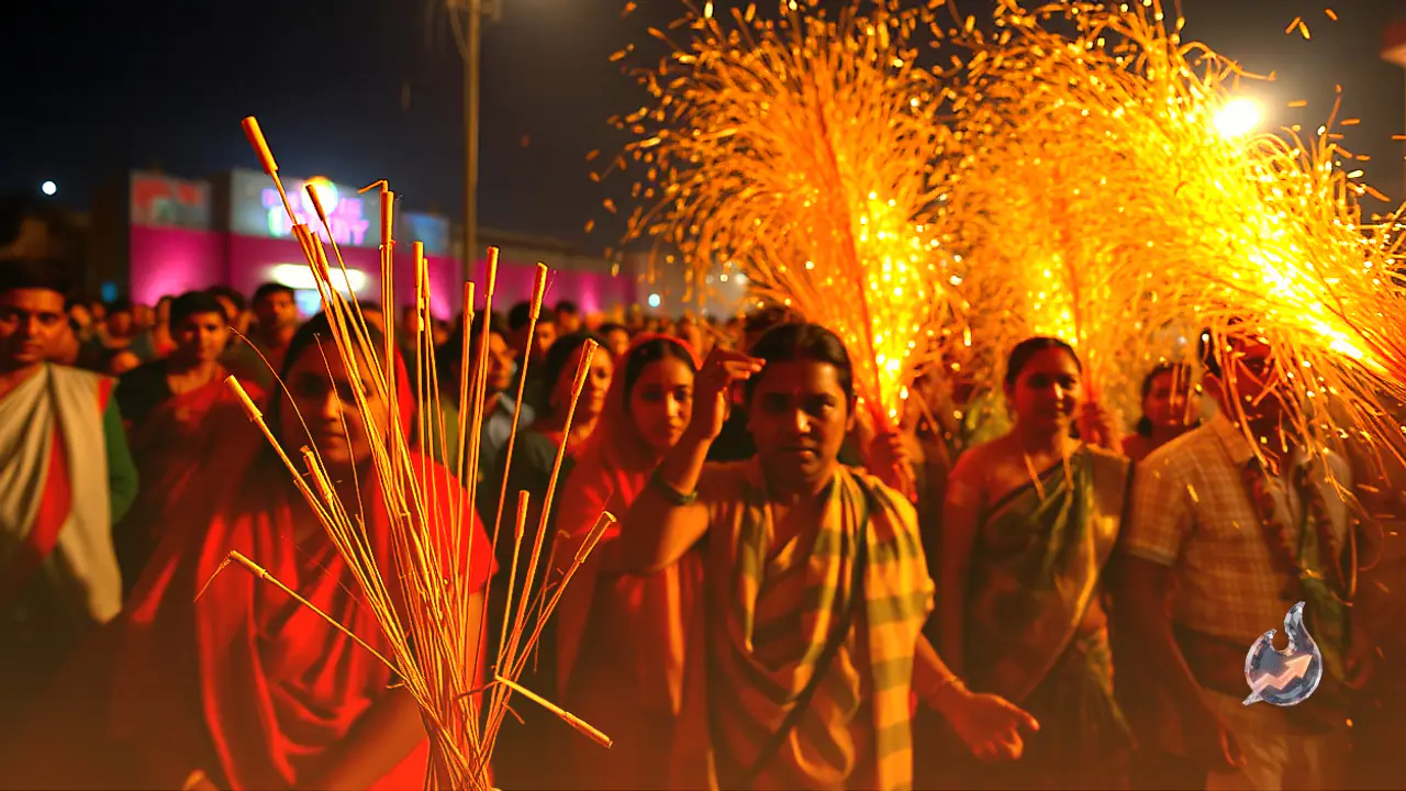 Navratri Dandiya Nights See Surge in Handmade Garba Sticks Crafted From Household Items