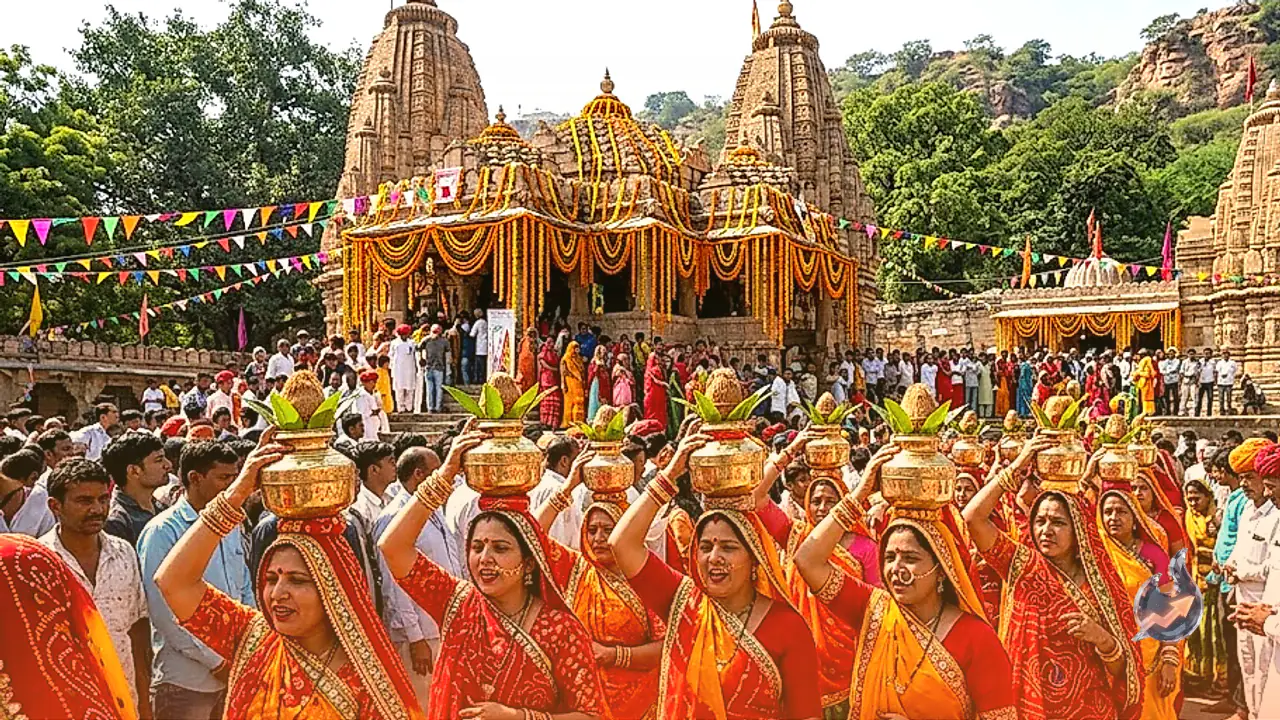 मेवाड़ के जोगणिया माता शक्तिपीठ में शारदीय नवरात्र मेले का आगाज, उमड़े भक्त