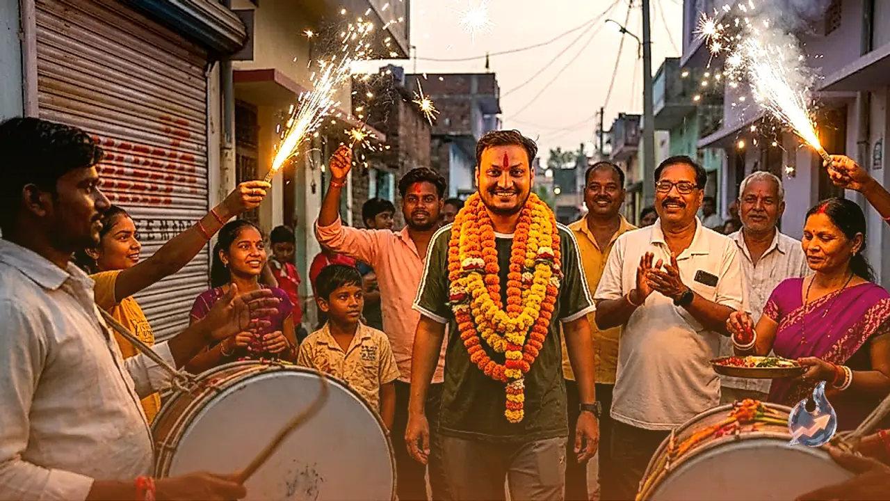 Nawada Grocer's Son Vipul Becomes Region's First Chartered Accountant, Welcomed Home With Drums and Fireworks