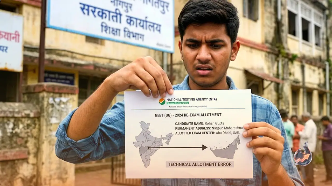 Nagpur NEET Candidate Assigned Exam Center in Abu Dhabi Due to NTA Blunder; Opposition Demands Accountability