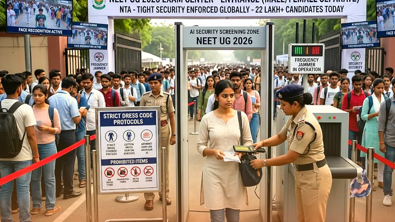 NEET UG 2026 Today: Over 22 Lakh Candidates, Tight Security, and Strict Protocols Enforced Across Centers Globally