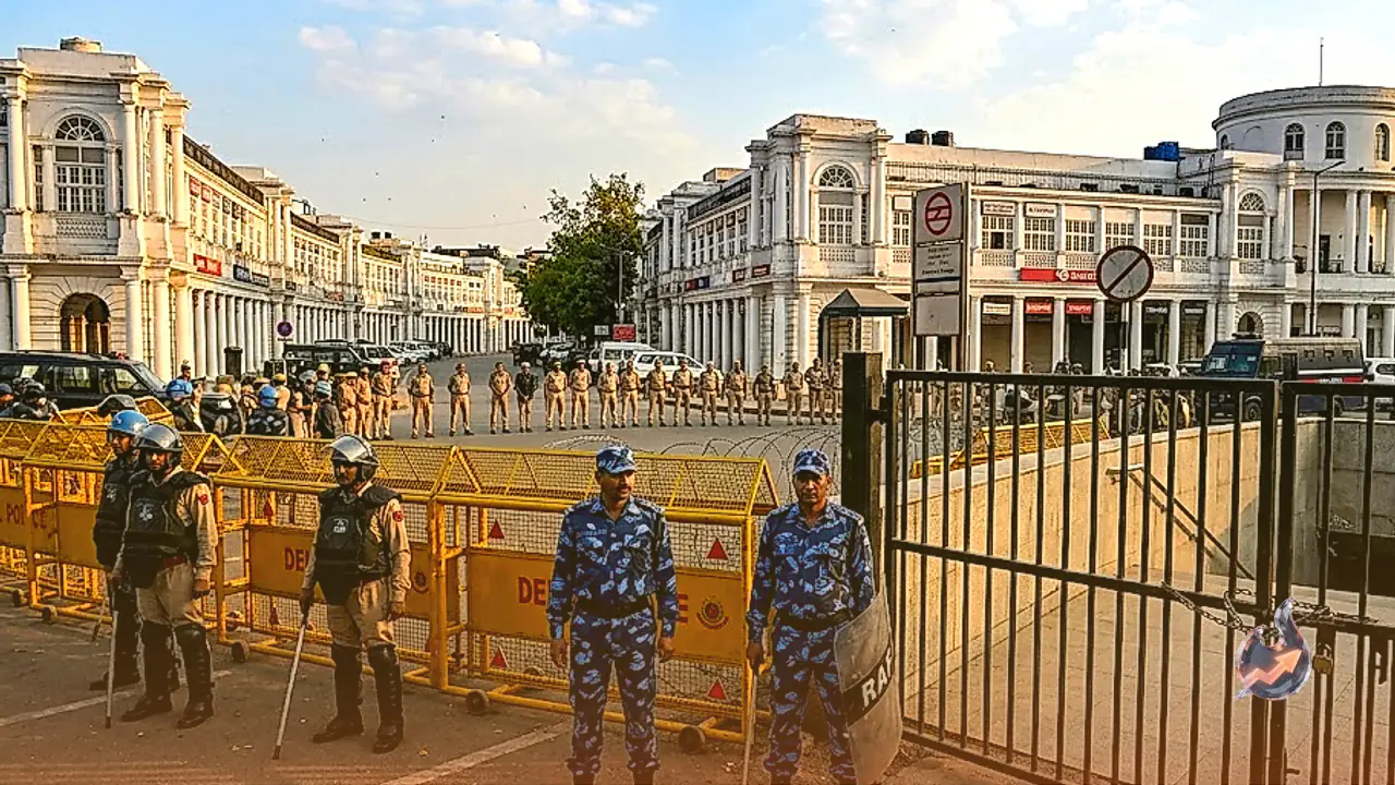 Heavy Security Lockdown Hits Central Delhi Amid Escalating NEET Demonstrations And Metro Suspensions