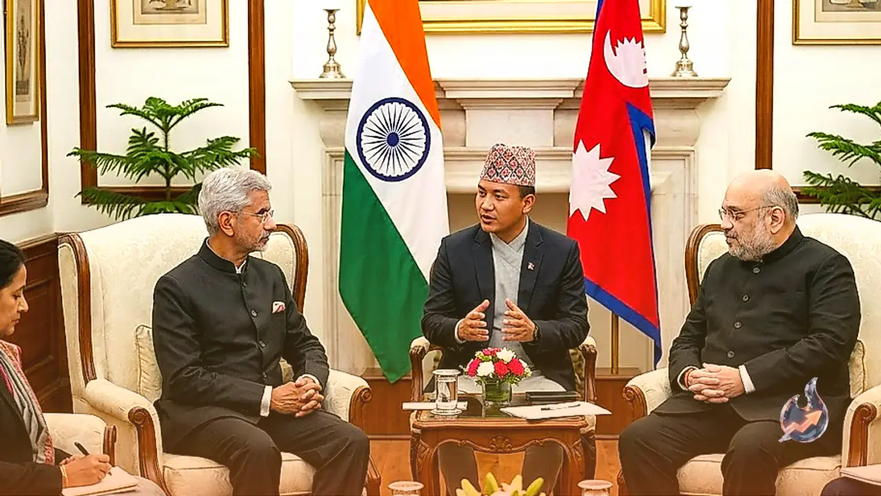 Nepal Home Minister Sudhan Gurung Meets S. Jaishankar and Amit Shah During Delhi Visit
