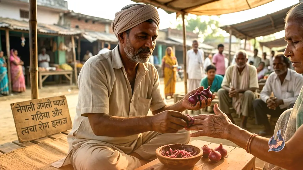 नेपाल के पहाड़ों की दुर्लभ जंगली प्याज से जोड़ों के दर्द और त्वचा रोग में राहत का दावा, सीतामढ़ी में वैद्य की चिकित्सा सेवा