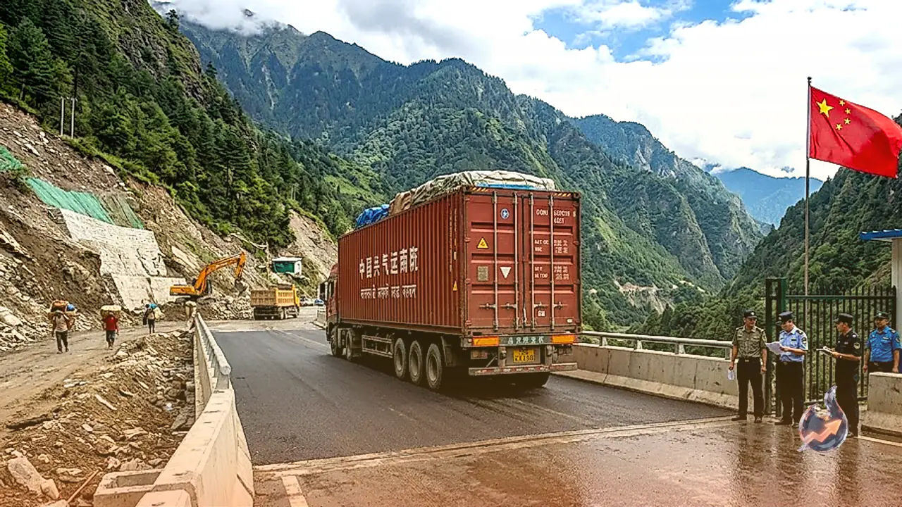 नेपाल को जोड़ने वाले तबाह सीमा मार्ग को चीन ने सात दिनों में दोबारा चालू किया