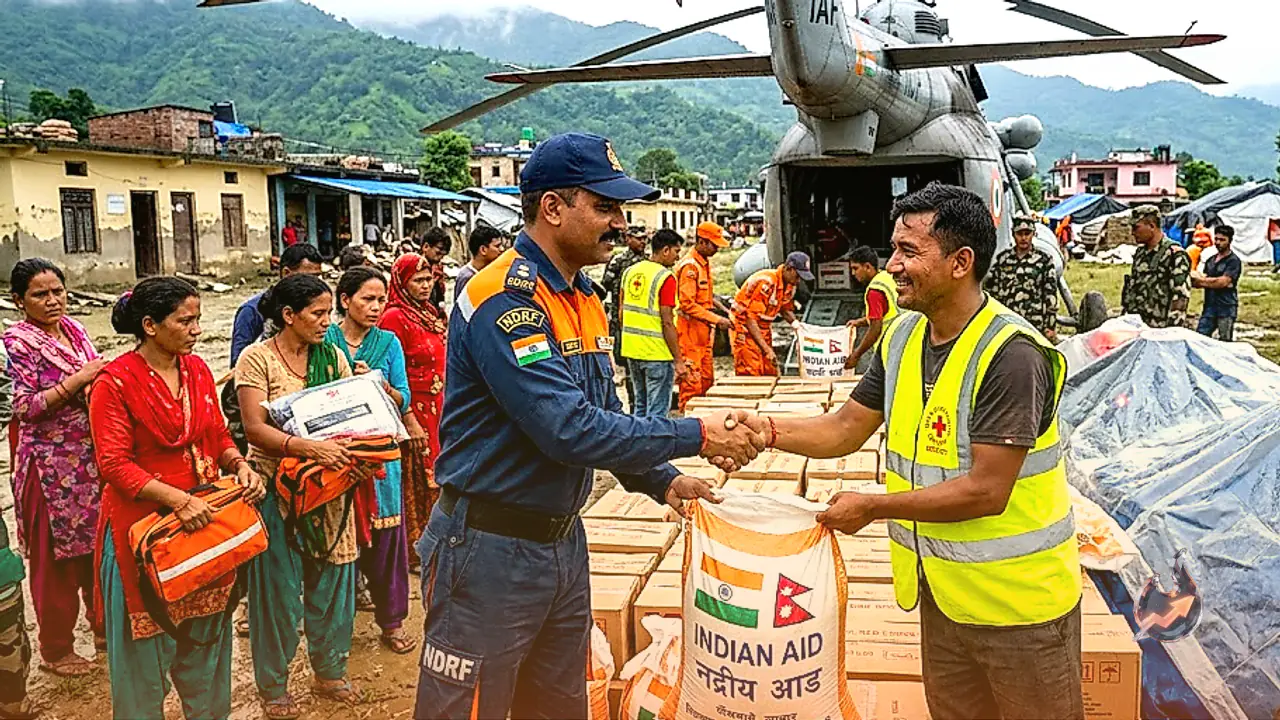 India Extends Support to Nepal Flood Victims as Prime Minister Narendra Modi Promises Full Humanitarian Assistance to Balendra Shah