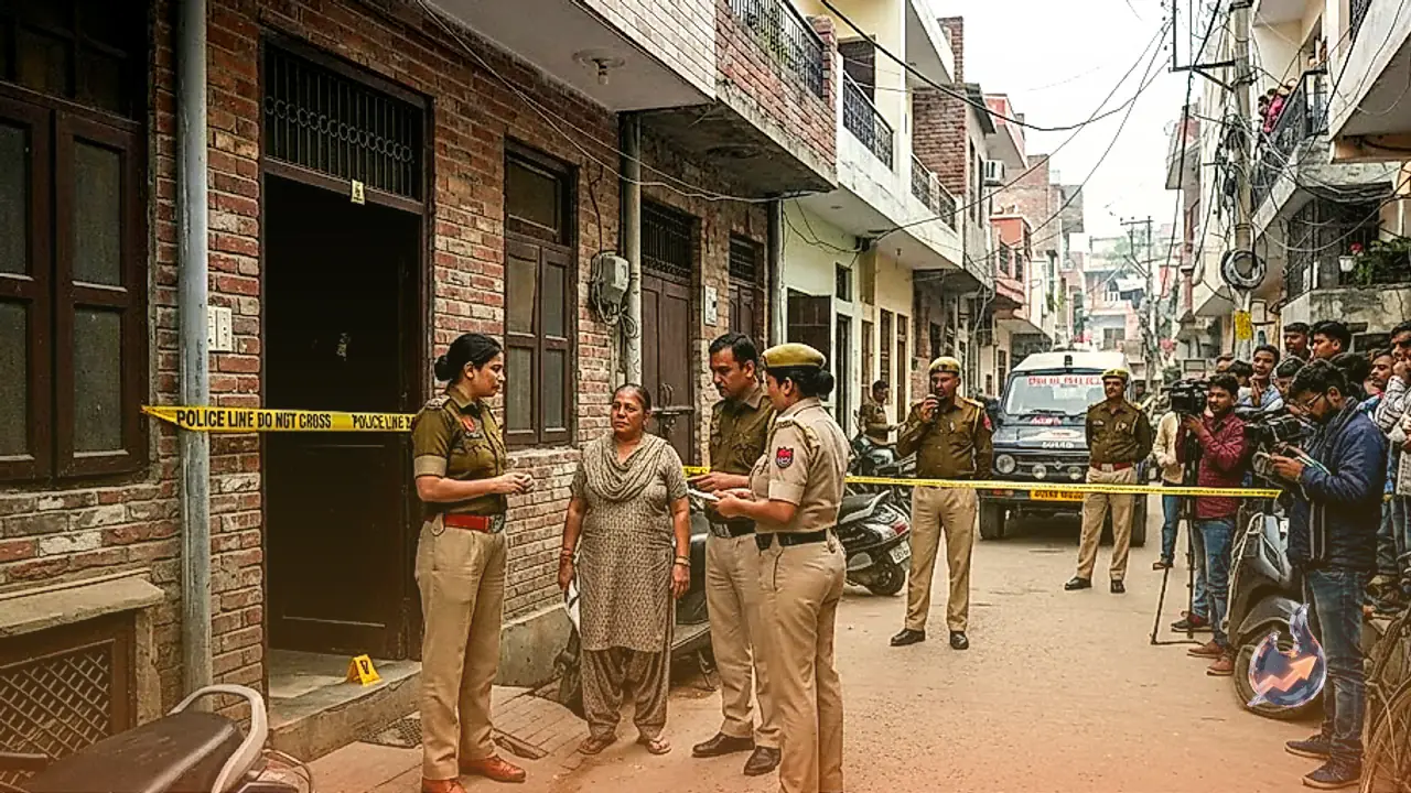 New Twist in Bharat Nagar Murder Mystery, CCTV Captures Boy and Three Girls Visiting the House