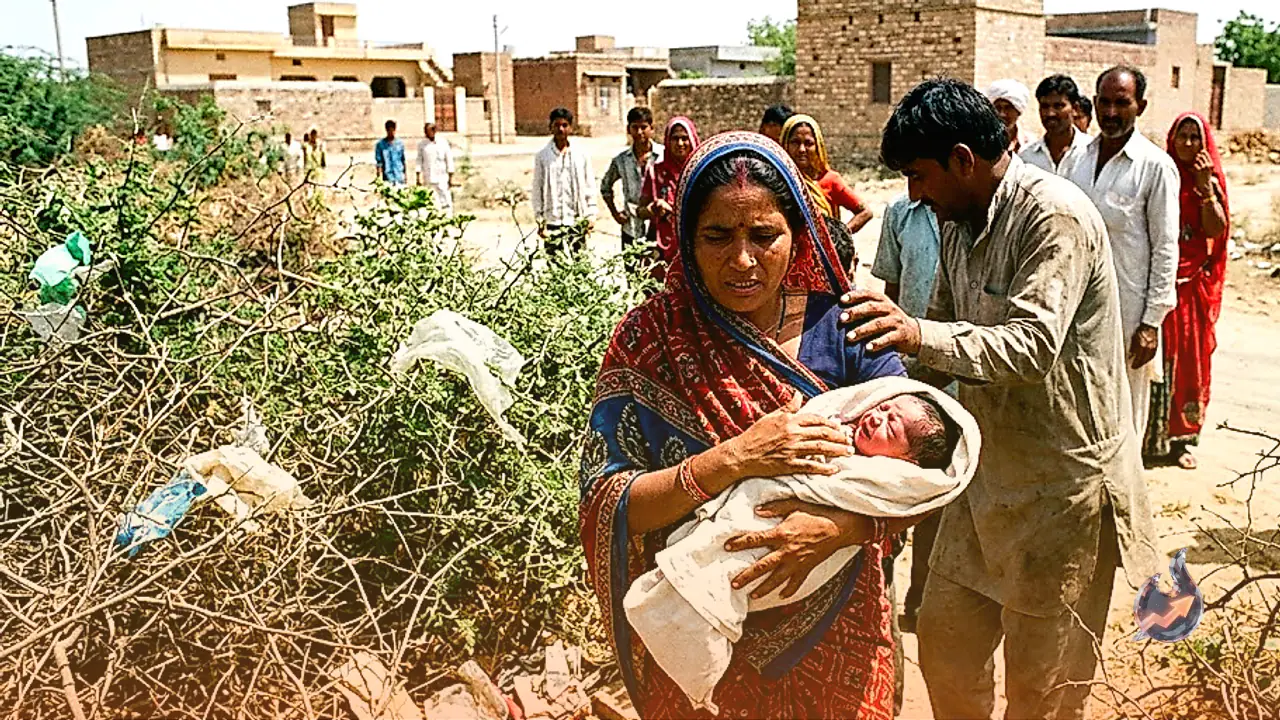 चूरू के राजलदेसर में कचरे के ढेर और झाड़ियों में मिली लावारिस नवजात बच्ची, अस्पताल में भर्ती