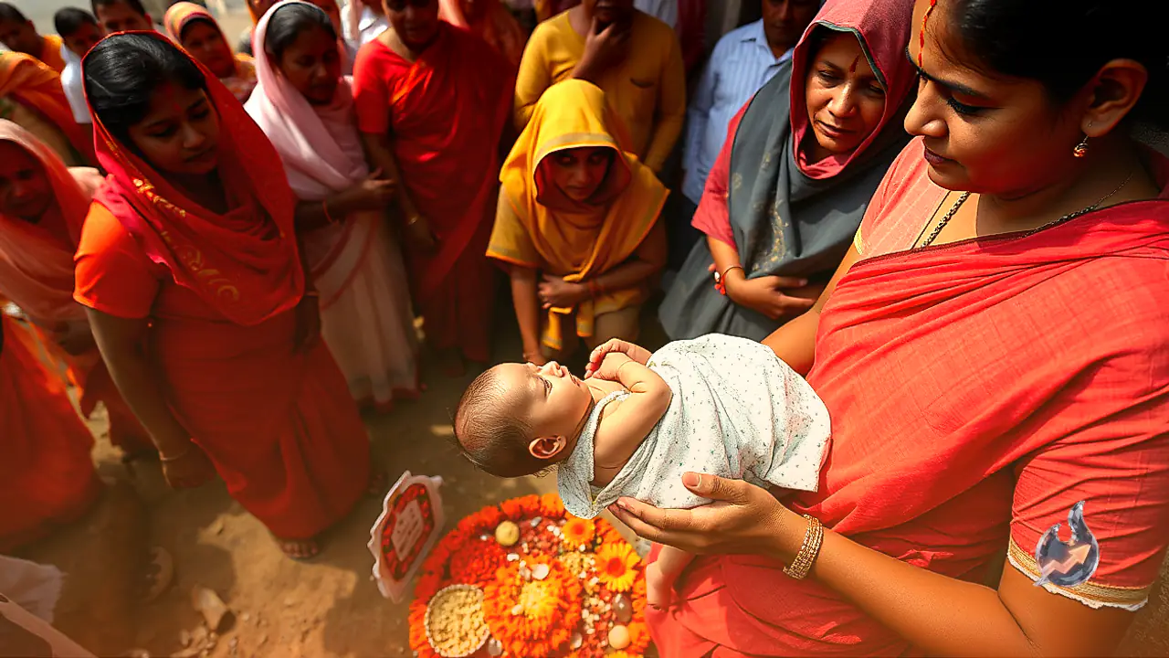 Newborn Left Untouched by Parents Over Navratri Customs, Cemetery Staff Step In
