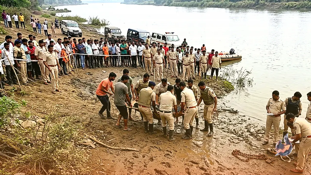 धुले में नवविवाहित जोड़े ने पैरों में जंजीर और ताला लगाकर तापी नदी में लगाई छलांग, दोनों के शव बरामद