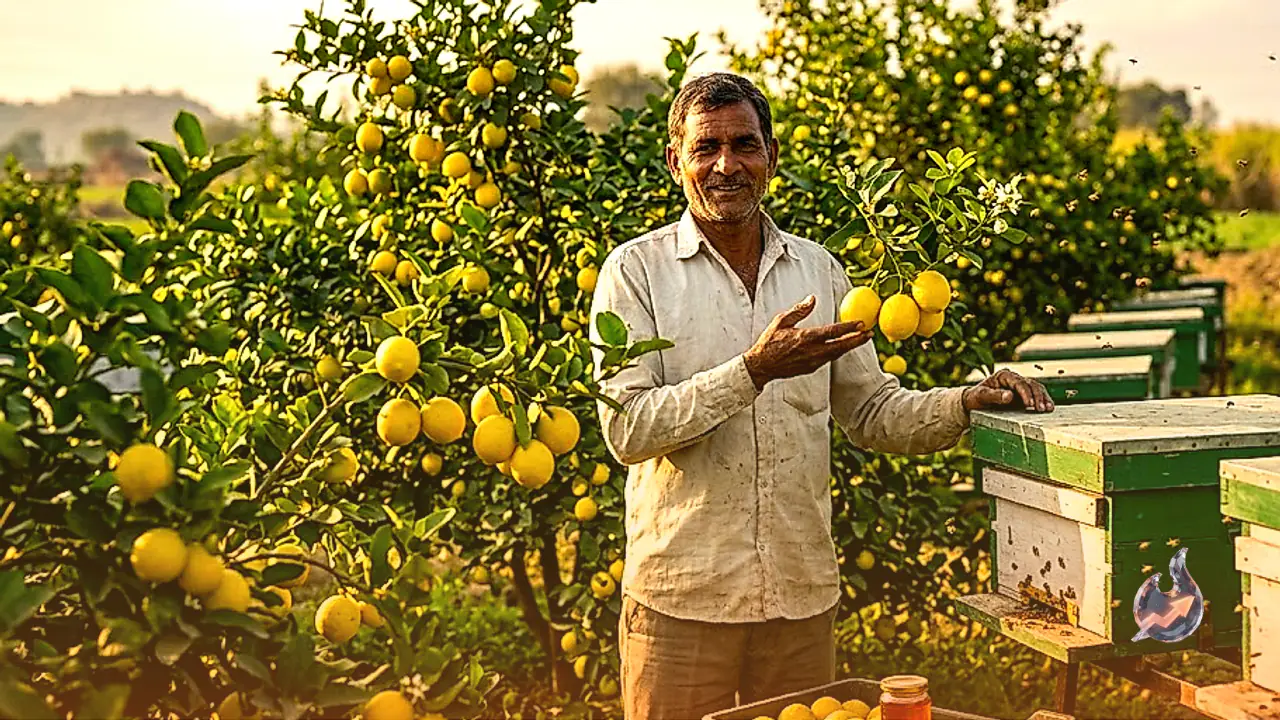 How One Ballia Farmer Quadrupled His Lemon Harvest by Adding Beehives to the Orchard