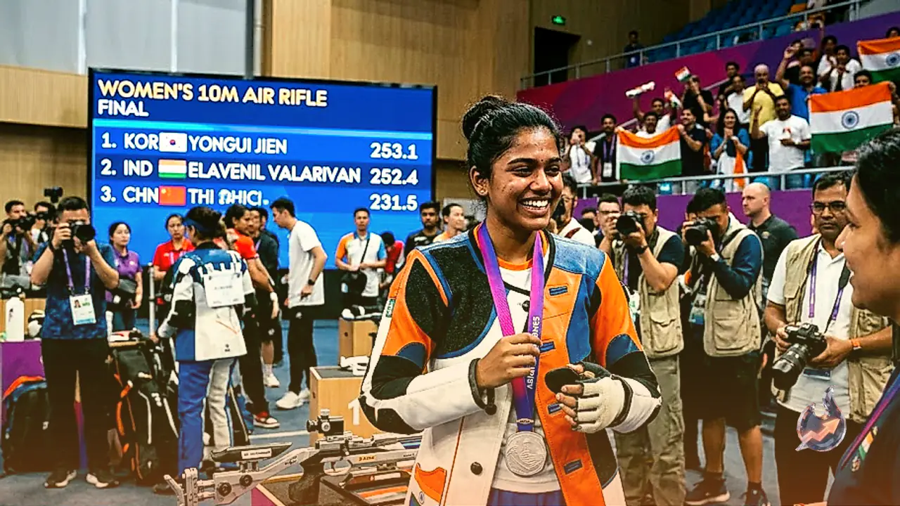 Shooting Glory for India as Elavenil Valarivan Bags Silver in 10m Air Rifle Event