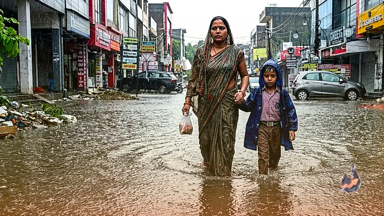 Heavy Rains Disrupt Life in Noida and Ghaziabad: Schools Shut and Waterlogging Reported
