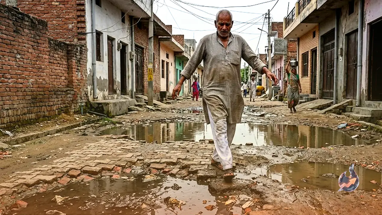 Civic Infrastructure Crumbles in Noida's Baraula Village as Residents Battle Broken Roads and Overflowing Sewage