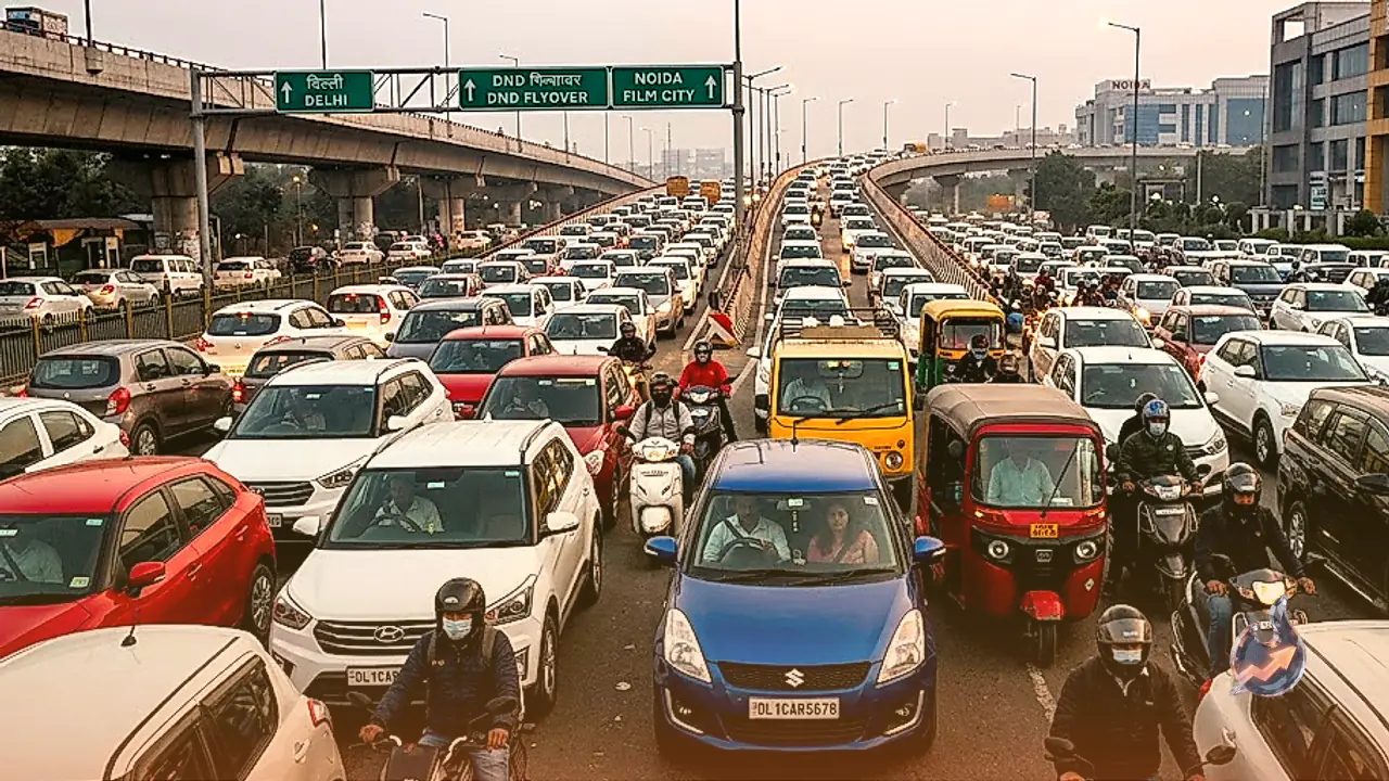 नोएडा से राजधानी जाने वाले मुसाफिरों पर क्यों भारी पड़ रहा डीएनडी एक्सप्रेसवे का यह संकरा मोड़