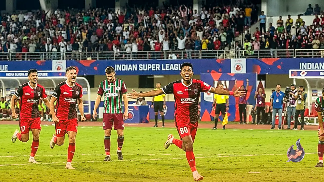NorthEast United edges past champions Mohun Bagan as Jithin scores in injury time