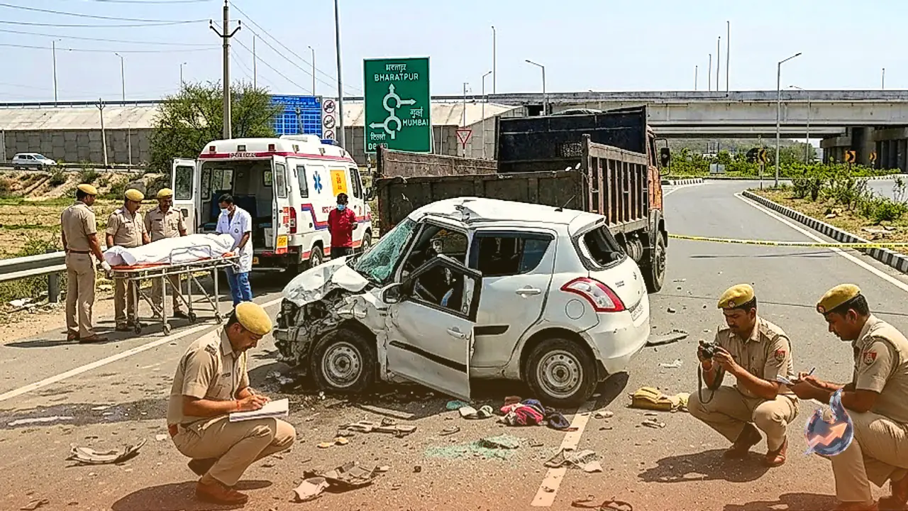 Car rams parked vehicle on Delhi-Mumbai Expressway in Nuh, three killed