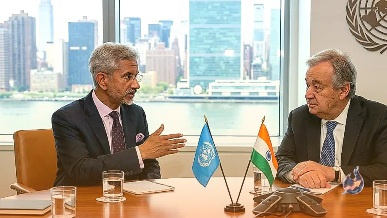 S. Jaishankar Holds High-Level Talks with Antonio Guterres in New York