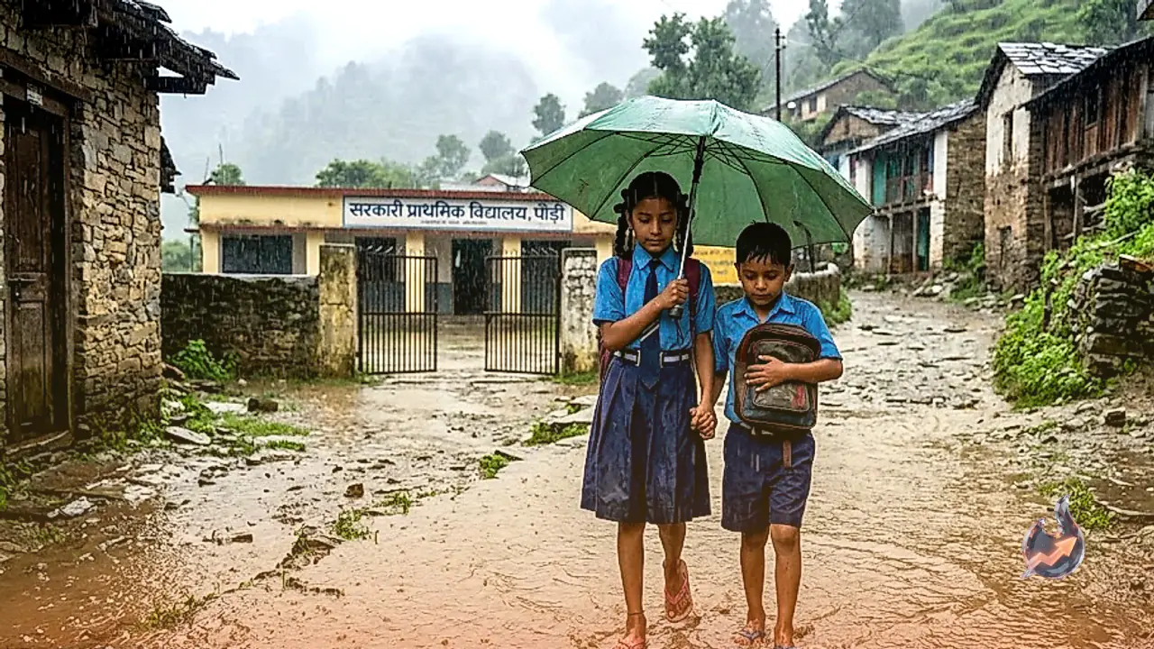 Odisha and Uttarakhand Declare School Closures as Heavy Rains Prompt IMD Red Alert
