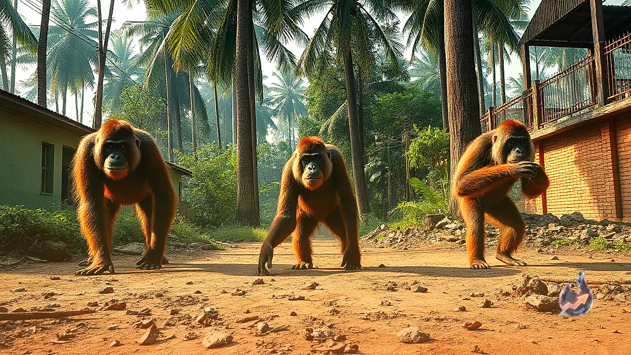 Five Mysterious Orangutan-Like Creatures Found in Odisha's Balasore, Forest Department Rescues Them