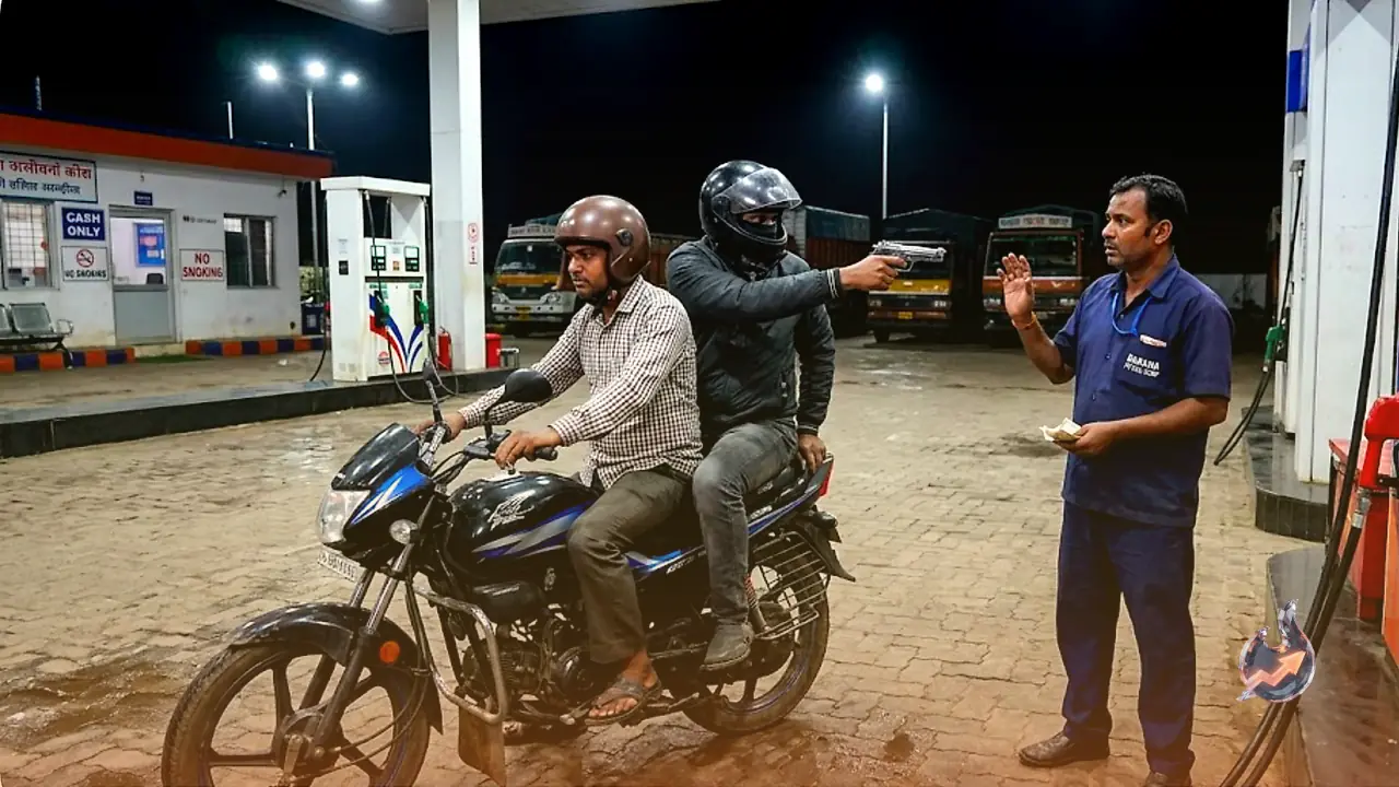 ओडिशा के बालासोर में मोटरसाइकिल सवार दो युवकों ने बंदूक दिखाकर पेट्रोल पंप से लूटे रुपये