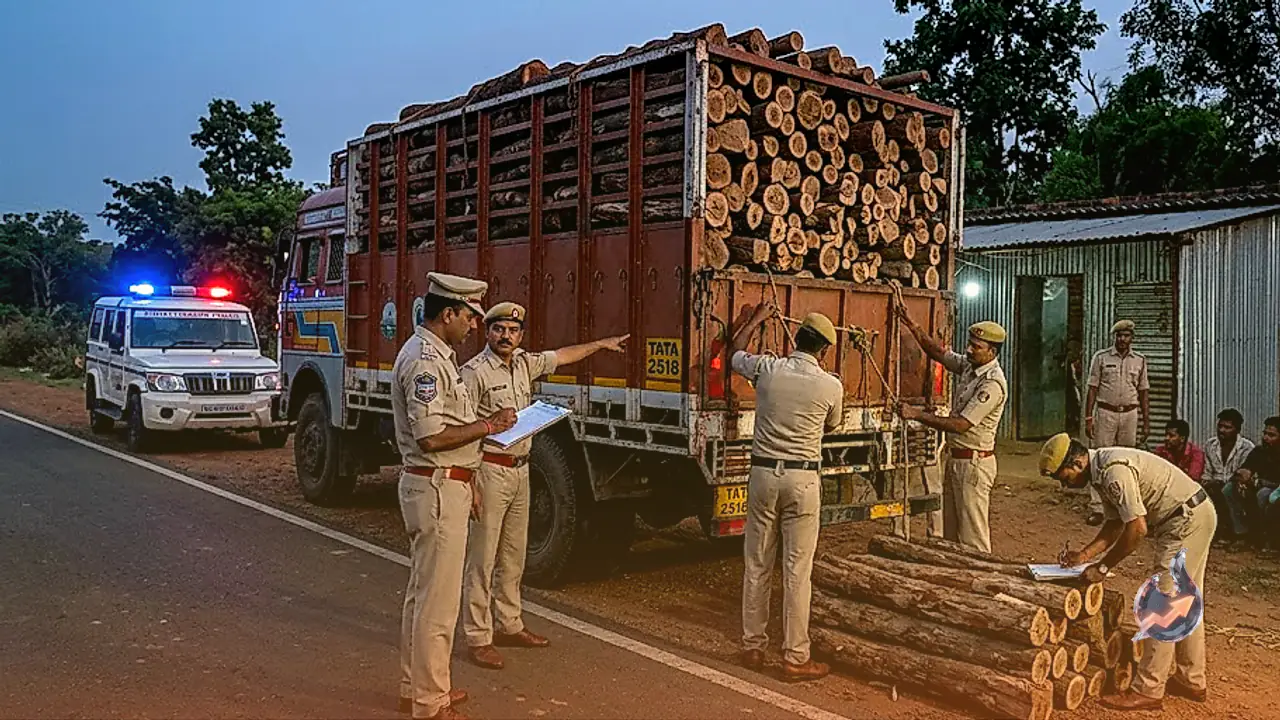 Interstate Khair Smuggling Ring Busted as Massive Timber Cargo En Route to Himachal Katha Mills Intercepted