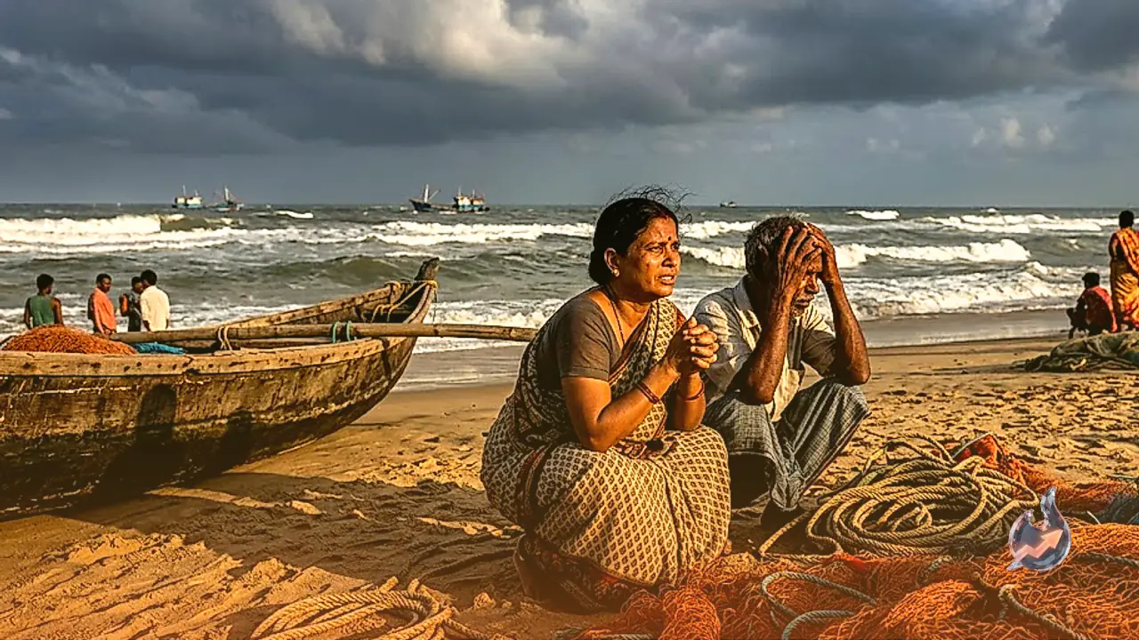 15 Fishermen Missing Off Odisha-West Bengal Coast: Search Operation Hampered by Severe Weather