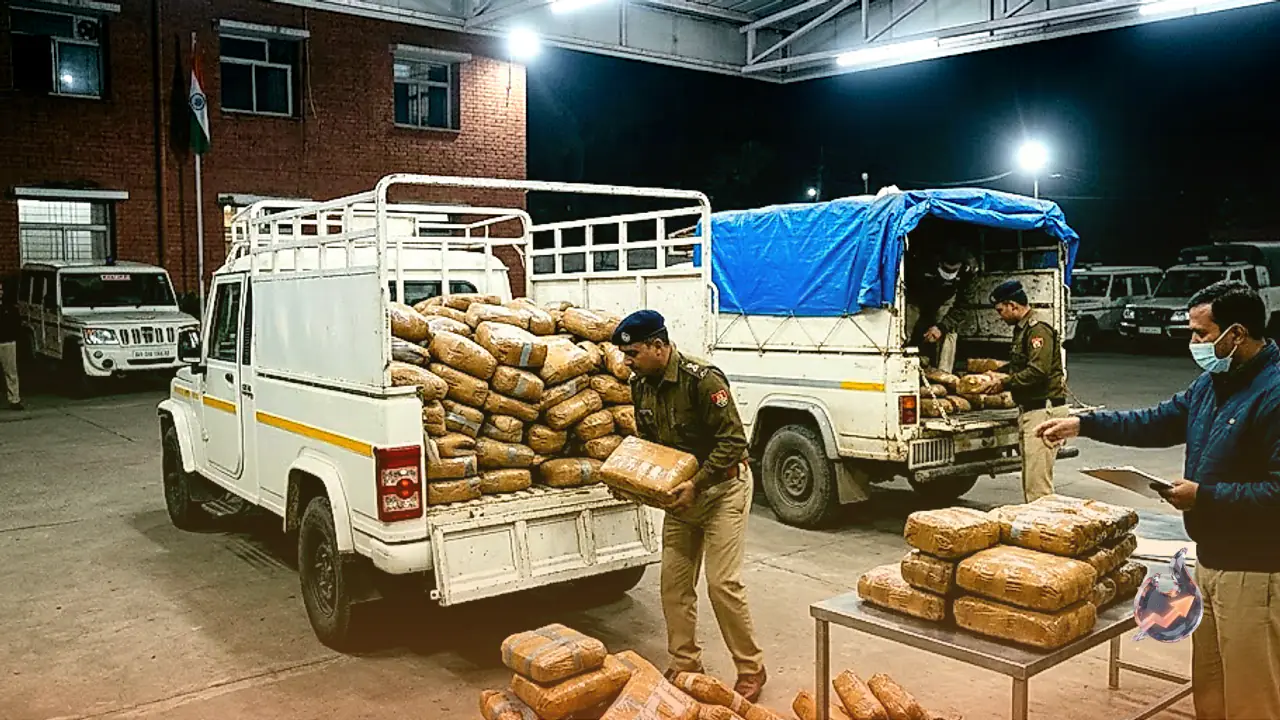 Massive Drug Haul in MCB as Police Intercept 919 kg Cannabis Consignment Worth Over Rs 4 Crore