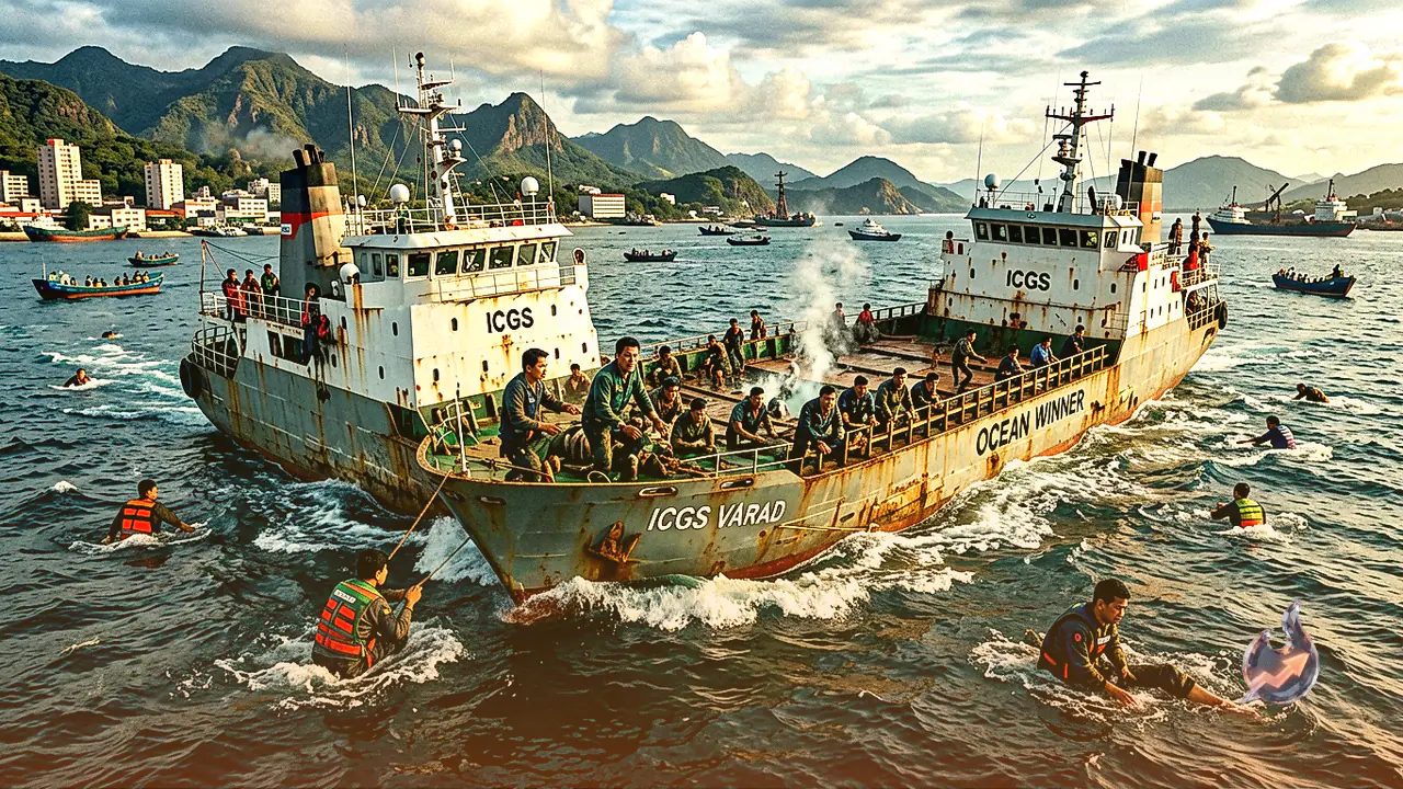 Two Chinese Sailors Rescued Off Odisha Coast Reach Paradip Port as Search Continues for 22 Missing Crew