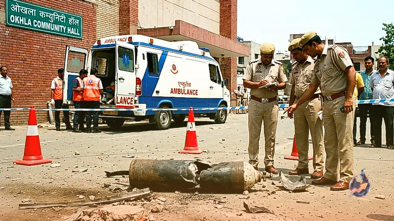 ओखला में कम्युनिटी हॉल के पास फटा ऑक्सीजन सिलेंडर, हादसे में एक शख्स की जान गई और चार गंभीर रूप से झुलसे
