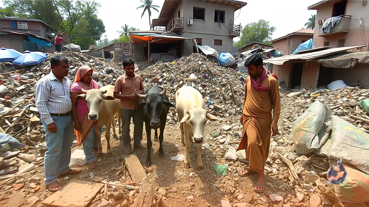 Open Waste Dumping Near Residential Area in Rawatbhata Puts Cattle and Public Health at Risk