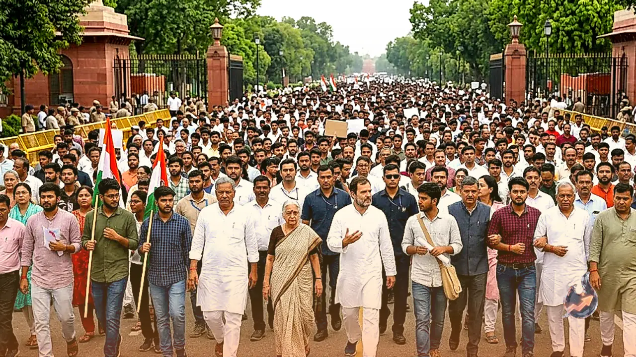 Opposition Bloc Calls Peaceful March to Supreme Court on October 12 as Rahul Gandhi Urges Broad Support