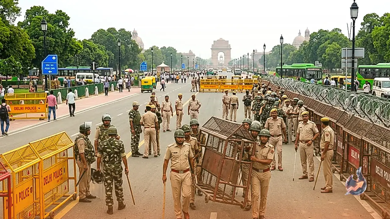 Opposition Gears Up for Delhi Street March Over Electoral Concerns Amid Heavy Capital Security