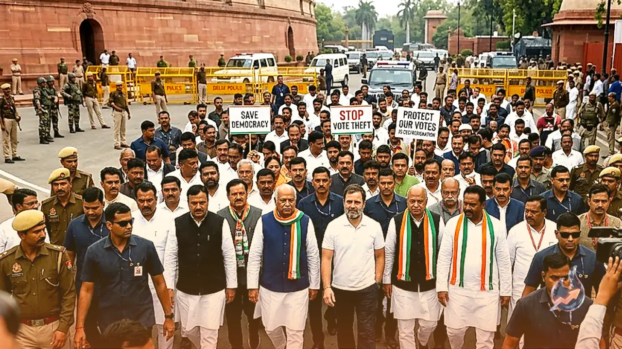 Opposition Gears Up for Rashtrapati Bhavan March Over Vote Theft Allegations, Demands Action on CEC