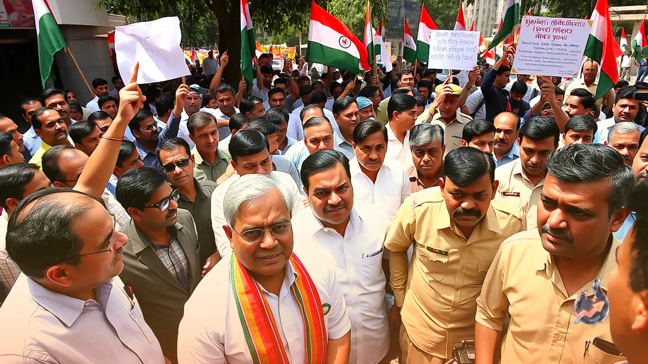 Opposition Protests Against Election Commission Spark Police Cases in Delhi and Mumbai Amid Seat Sharing Discord in UP