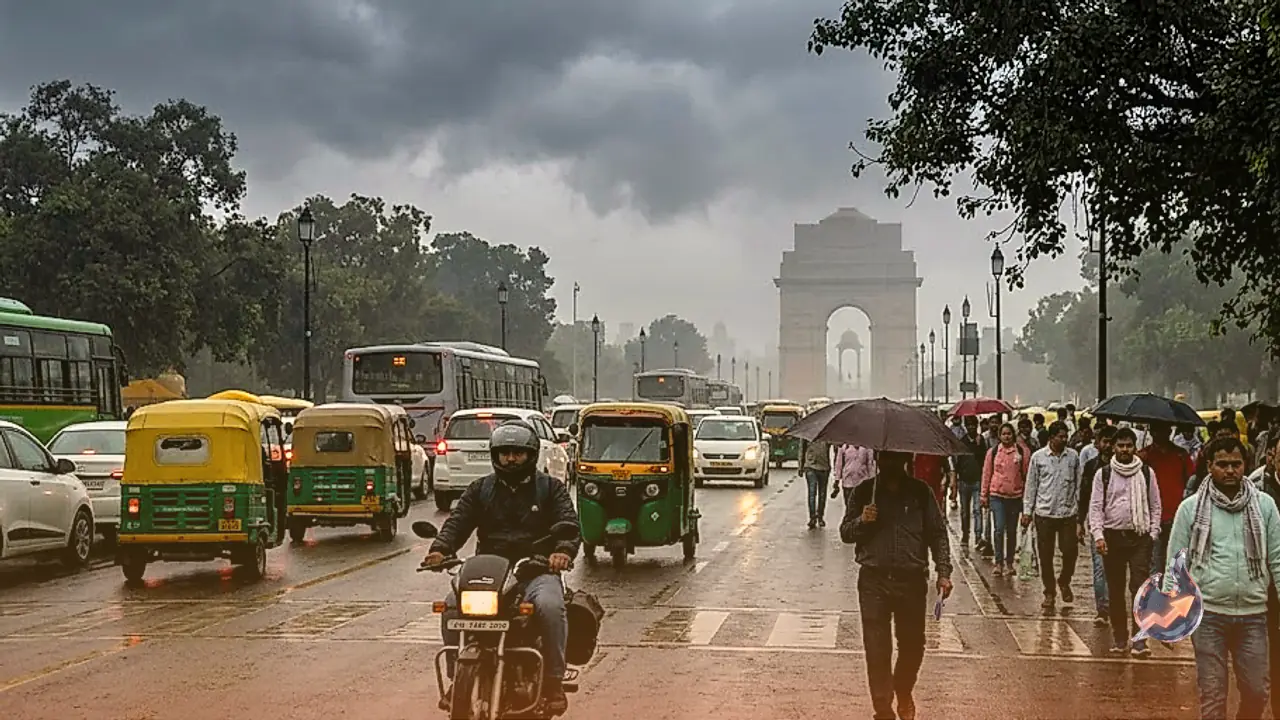 Overcast Skies Take Over National Capital Region Amid Rising Pollution Concerns, Bringing Rain And Temperature Shifts
